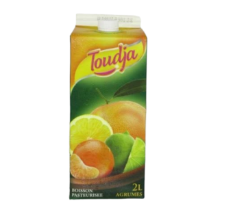 Boisson fruitée Toudja – Agrumes – paqu.2L