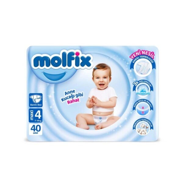 Couches bébé Molfix – N4 – 40pcs