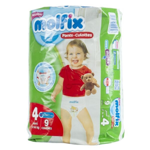 Couches culottes bébé Molfix Pants – N4 – 9pcs