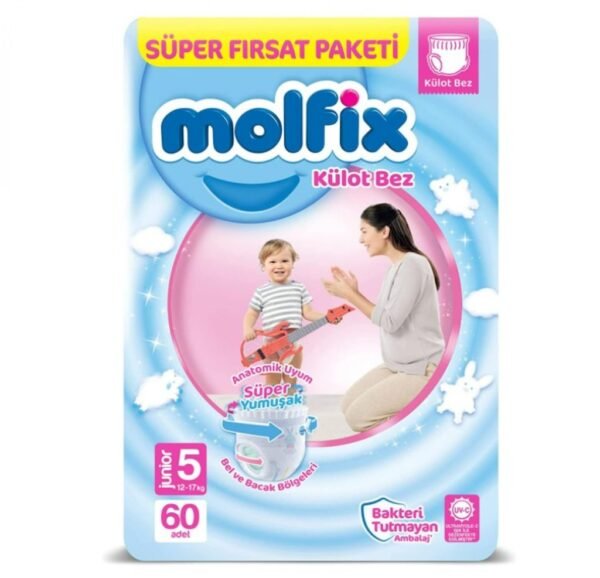 Couches bébé Molfix – N5 – 60pcs