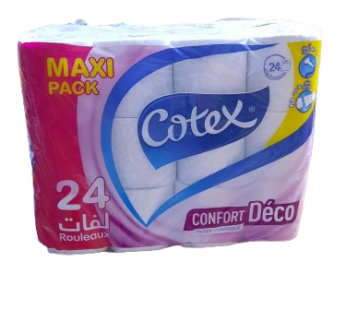 Papier hygiénique Cotex Confort – 24 pour