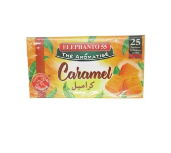 ELEPHANTO 55 Thé Aromatisé Caramel (25 Sachets) 37,5g