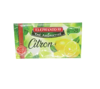 ELEPHANTO 55 Thé Aromatisé Citron (25 Sachets) 37,5g