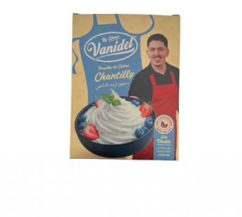Poudre de crème chantilly Vanidel By Ghano – Goût vanille – 100g