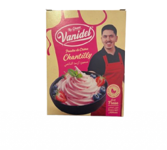 Poudre de crème chantilly Vanidel By Ghano – Goût fraise – 100g