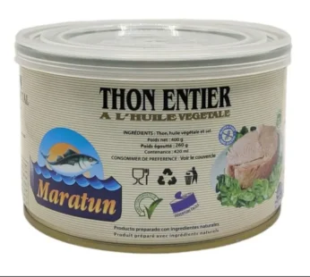 Thon à l’huile végétale Maratun – 400g