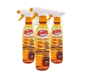 Dépoussiérant Polish Brilex 2en1 – Bois et cuire – 500ml