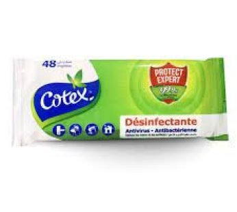 Lingettes désinfectantes Cotex – 48pcs