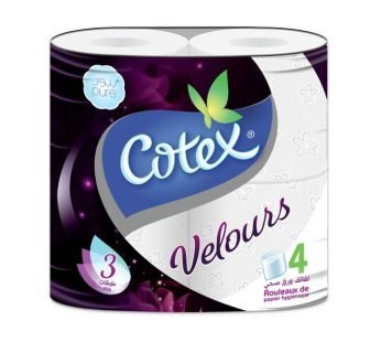 Papier hygiénique Cotex velour – 4 pour