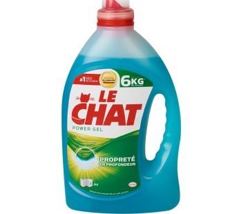 Liquide linge Le Chat Power gel – bleu – 2.5L