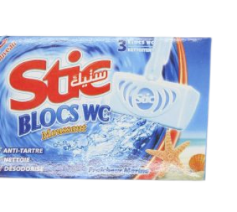 Blocs WC désodorisant – Stic – Fraicheur marine – 3 blocs