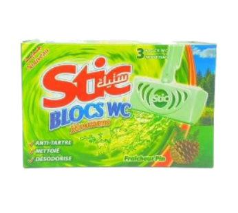 Blocs WC désodorisant – STIC – Pins – 3 blocs